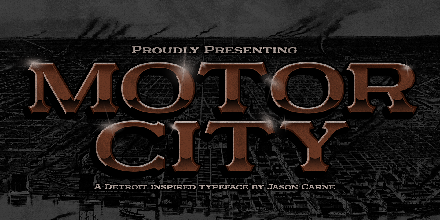 Motor City Regular Font preview